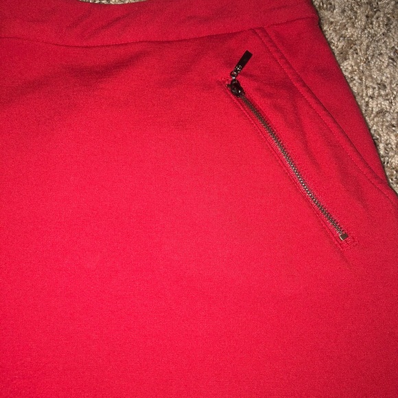 NWOT Boston Proper Skirt Bright Red Mini Chic - Picture 3 of 11